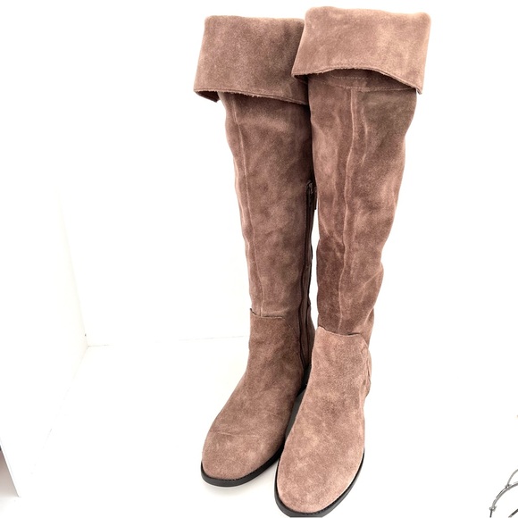 Vince Camuto Briella Taupe Over the Knee Boots 8 - Picture 9 of 13